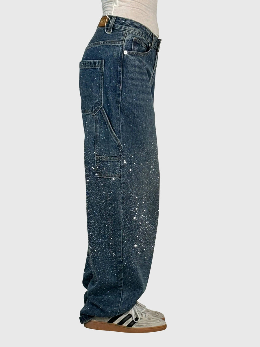 Kimberly | Women’s Sparkle Diamond Denim Pants